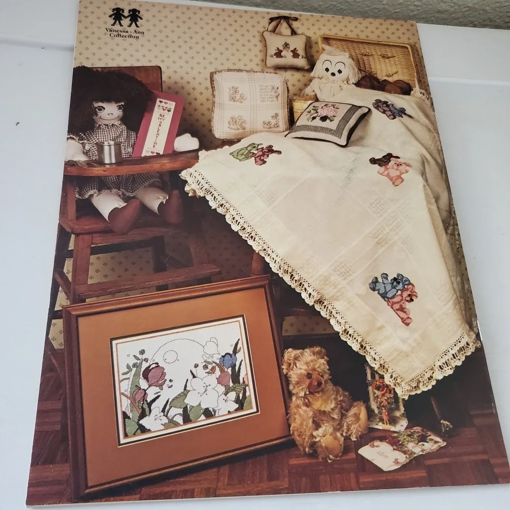 Vanessa-Ann Collection Sweet Memories Cross-Stitch Pattern Book VAC 9 Vintage